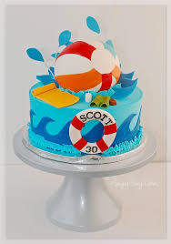 Pool Party Beach Ball Cake Birthday Cakes Pool Cake Pool Party Cakes Pool Birthday Cakes