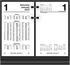 Standard S17050 Financial 2022 Daily Desk Calendar Refill By At A Glance 3 1 2 X 6 Office Supplies Office Products Sostulsa Com