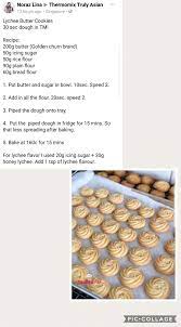Lychee Butter Cookies Thermomix Recipes Yummy Food Dessert Recipes