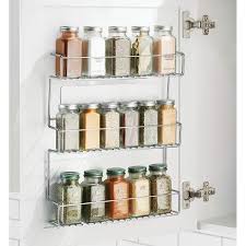 Mdesign Lot De 2 Rangement Epices A Coller Range Epices En Metal Avec Trois Niveaux Porte Epices P Rangement Epices Etagere A Epices Support A Epices Mural