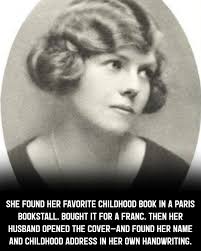 Charles Parrish took the book from his wife's hands, still doubtful. She'd  just bought it for one franc from a bookstall along the Seine, insisting it  was the same book she'd loved