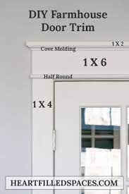 There is a variety of trim molding available to outline and accent your interior doors. French Door Makeover Part Two Diy Door Casing Heart Filled Spaces