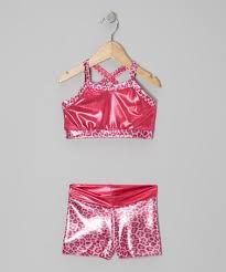 Take A Look At This Hot Pink Metallic Sports Bra Shorts
