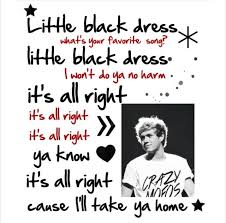 Little Black Dress One Direction With Images One Direction Lyrics One Direction Songs