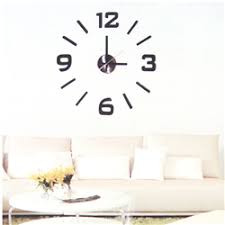 Wall Clock Diy Peel Stick Wall Clock Modern Wall Sticker Room Decor Meritline Com 19 99 Minimalist Wall Clocks Wall Clock Oversized Wall Clock