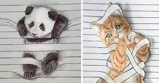 Explore our online tutorials and learn the have you ever wanted to know how to draw animals, using simple steps? I Draw Animals That Don T Want To Stay Between The Lines Bored Panda