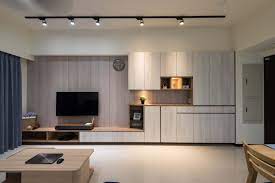 19 台中大里黃宅 ceiling lights living room living room tv unit designs wardrobe design bedroom