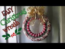 Looking for more holiday diy ideas? Ribbon Christmas Wreath Tutorial Dollar Tree Foam Wreath Youtube