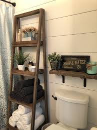 Decorative And Functional Shelving For Bathroom Without A Linen Closet Small Bathroom Decor Rustic Bathroom Decor Diy Bathroom Decor