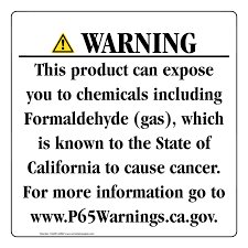 Consumers have to contact the manufacturer. State Of California Cancer Warning