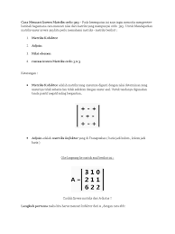 Check spelling or type a new query. 10 Contoh Soal Invers Matriks Ordo 3x3