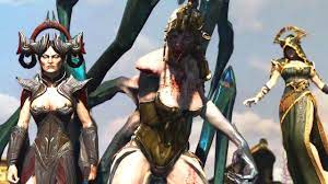 God of War Ascension - FURIES story: all scenes with Megaera, Tisiphone and  Alecto - YouTube