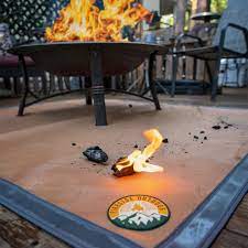 That being said, one of the wisest investments you can make is to purchase a fire pit heat shield. Buy Ember Mat 67 X 60 Fire Pit Mat Grill Mat Protect Your Deck Patio Lawn Or Campsite From Popping Embers Online In Hungary B07qd1hc7t