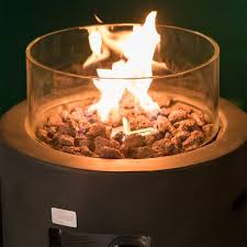 25 outdoor wood fire hexagonal pits / heater/ copper. Cosiest 16 Outdoor Propane Fire Pit Table With Glass Wind Guard On Sale Overstock 31483951