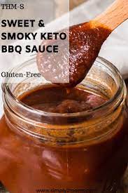 This Sweet And Smoky Low Carb Bbq Sauce Recipe Has Just The Right Amount Of Heat Simply2moms S2 Low Carb Bbq Sauce Keto Bbq Sauce Keto Barbecue Sauce Recipe