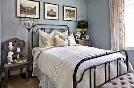 Measure the width of the structure of the wrought iron bed with a ribbon. Wrought Iron Bed As A Stylish And Functional Interior Element Small Design Ideas