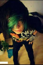 Anime girls with pink hair. James Clifford 18 Green And Black Hair Green Eyes Likes Skateboarding Playing Guitar Pizza Likes Callie Hood Emo Boy Hair Cute Emo Boys Hot Emo Boys