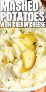 Cream Cheese Mashed Potatoes Are Rich And Creamy A Favorite Side Dish Perfect Any Time Of Year Cream Cheese Mashed Potatoes Potatoes Cheese Mashed Potatoes
