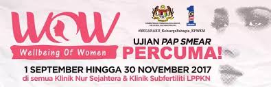 Cuma ada harga ikut kelas. Ujian Pap Smear Percuma Seluruh Malaysia Sehingga 30 November 2017 Ana Suhana