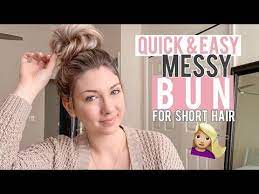 Looking To Get The Perfect Messy Bun Now You Can With All Video Tutorials Of Dozens Of Messy B Messy Bun For Short Hair Medium Hair Styles Messy Bun Tutorial