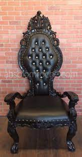 33 off factory sample baroque throne chair black black rococo chair throne chair modern wingback chairs