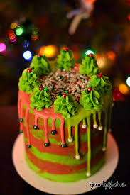 Neon Christmas Cake For Winter Solstice Blacklight Party Cakedecorating