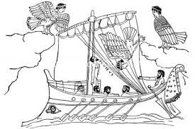 Odysseus coloring page from greece category. Ancient Greek Ships 6 Ship Of Odysseus