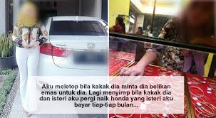Check spelling or type a new query. Isteri Aku Terlalu Naif Gaji Besar Tp Habis Beli Emas Dan Byr Bulanan Kereta H Kak Ipar Kisah Wanita