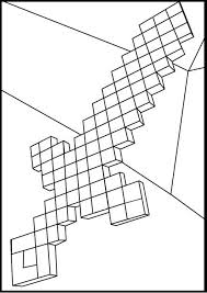 Minecraft Diamond Sword Coloring Page Minecraft Coloring Pages Minecraft Diamond Sword Coloring Pages
