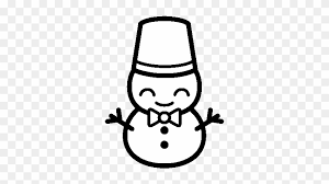 Muñeco De Nieve Para Colorear Kawaii