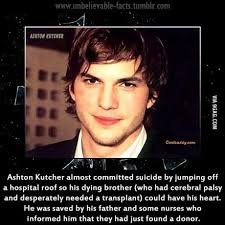 Michael kutcher was once upset with his famous twin brother, ashton, for revealing his cerebral palsy diagnosis on national television. Ashton Kutcher Is A Good Brother 9gag