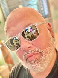 Orange Oversized Grandpa Square Eyeglasses