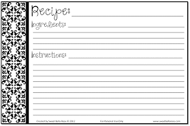 Sweet Bella Roos Simply Sweet Ideas To Love The Life You Live Recipe Cards Template Recipe Cards Printable Free Printable Recipe Cards
