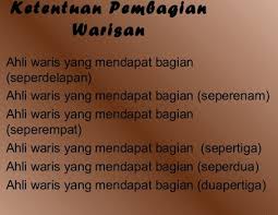 Harta pusaka menurut perspektif islam dalam ajaran islam, pembahagian harta pusaka dikenali dengan ilmu faraid. Hikmah Mawaris Dalam Aturan Islam Mindut