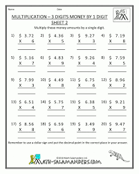Math Worksheets Free Printable 7th Grade Lembar Kerja Matematika
