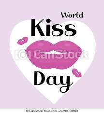 International kissing day, also known as world kiss day, is celebrated on july 6. World Kiss Day Card With Lips International Kissing Day Vector Illustration Canstock