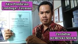 Maybe you would like to learn more about one of these? Cara Mengurus Akta Pendirian Lembaga Yayasan Sk Kemenkumham Youtube