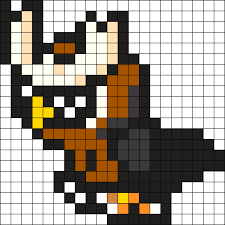 Noctowl Pokemon Bead Pattern Kandi Pattern Pokemon Bead Pixel Art Pokemon Beading Patterns