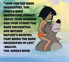 Start studying jungle book direct quotes. Quotes About Bare Essentials 28 Quotes