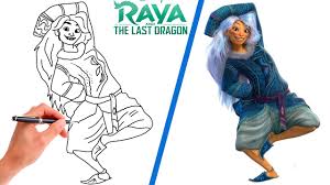 In her human form, sisu resembles a young southeastern asian woman with long messy sisu was always intended to die in the film, but there was debate regarding whether she and the other dragons. How To Draw Sisu Human Form From Raya And The Last Dragon Step By Step Youtube