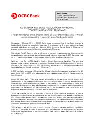 Thus following three accounts are opened −. Pdf Ocbc Bank Receives Regulatory Approval To Open A Branch In Myanmar Kyaw Oo Academia Edu