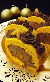 Recette Buche Chocolat Et Kaki 750g Recette Recette Buche Chocolat Dessert Alimentation