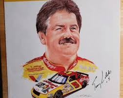 Vintage Classic 1994 Nascar Brickyard 400 Terry Labonte Bookplate Art Print  2RT200