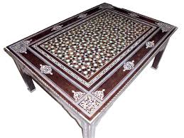 Sedef Islemeli 100 El Isciligi Orta Sehpa Antika Oymacilik Boya Renkleri