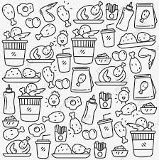 Download now publicdomainvectors org gambar vektor siluet ayam animal. Set Of Fried Chicken Doodle Vector Illustration With Cute Design Fried Chicken Doodle Background Menu Clipart Food Chicken Png And Vector With Transparent Ba Doodle Background Chicken Doodle Chicken Illustration