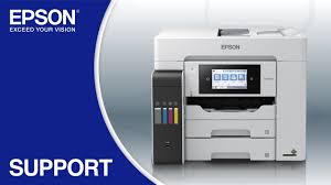 Das multifunktionsgerät bezieht die tinte zum drucken nämlich nicht aus einzelpatronen aus kunststoff, die nach der nutzung weggeworfen. Epson Ecotank Et 5800 Wireless Setup Using The Control Panel Youtube