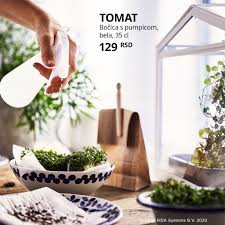 Tomat Bocica S Pumpicom Bela Ikea In 2020 Ikea Decor Table Decorations