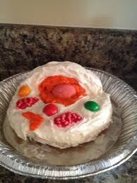 Making an animal cell out of cake. Edible Animal Cell Curlyrootsblog