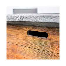 Fireplace & barbecue sarasota •. Sarasota Magnesia Square Timber Stone Effect Gas Fireplace