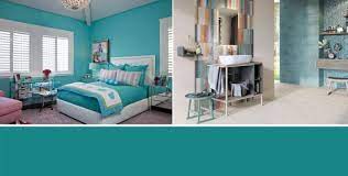 En décoration le bleu a la particularité d'être très élégant, de donner une note de fraîcheur et d'être peu encombrant, il convient aux salons comme aux chambres. Bleu Turquoise Association De Couleurs Idees Pour Une Deco Reussie
